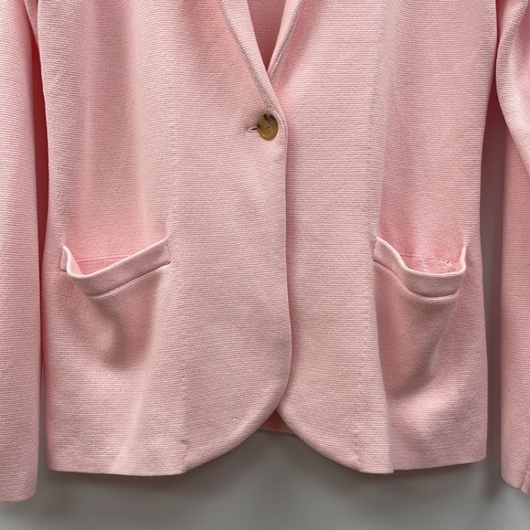NWT J. Crew Schoolboy Single Breasted Sweater Blazer Knit Jacket Pink Medium - Picture 5 of 9
